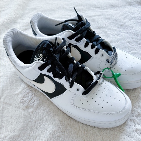 Nike Air Force 1 07 Premium Silver Chain - White size 12 - Picture 1 of 7
